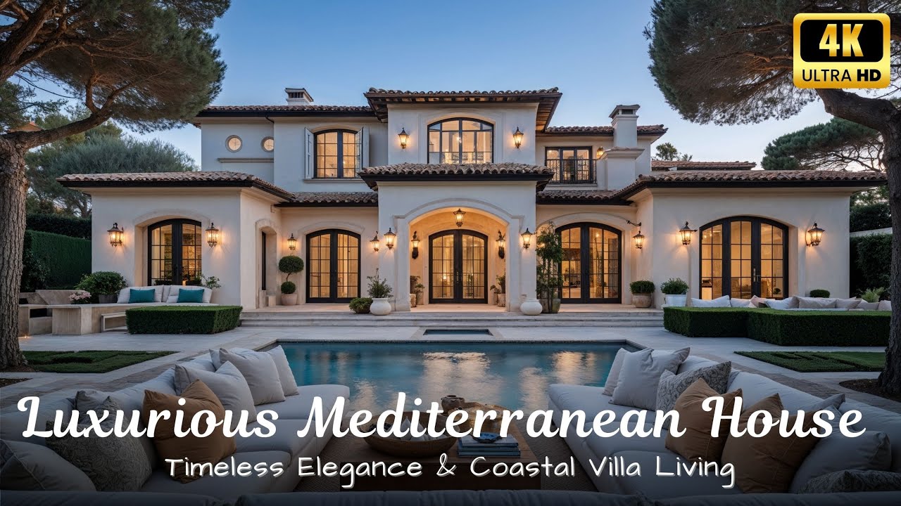 Luxurious Mediterranean House Design 2025 | Timeless Elegance & Coastal Villa Living