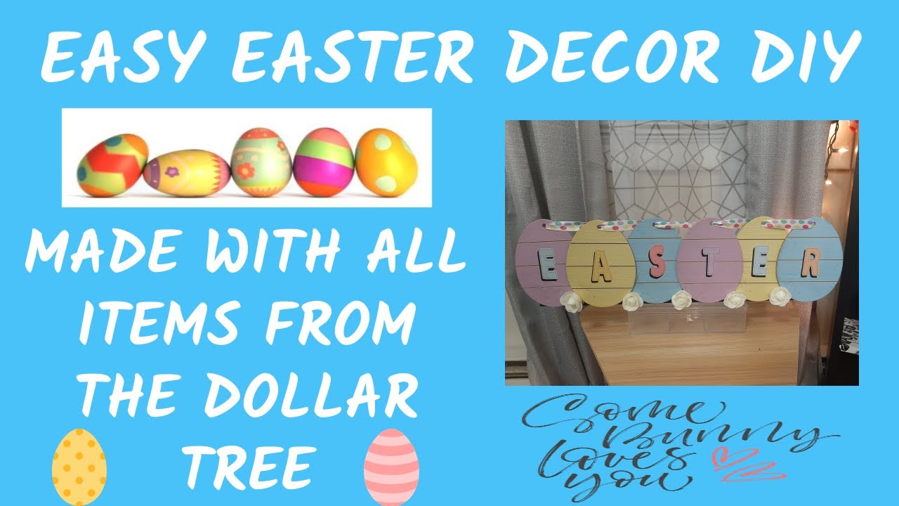 **EASY EASTER DECOR DIY**