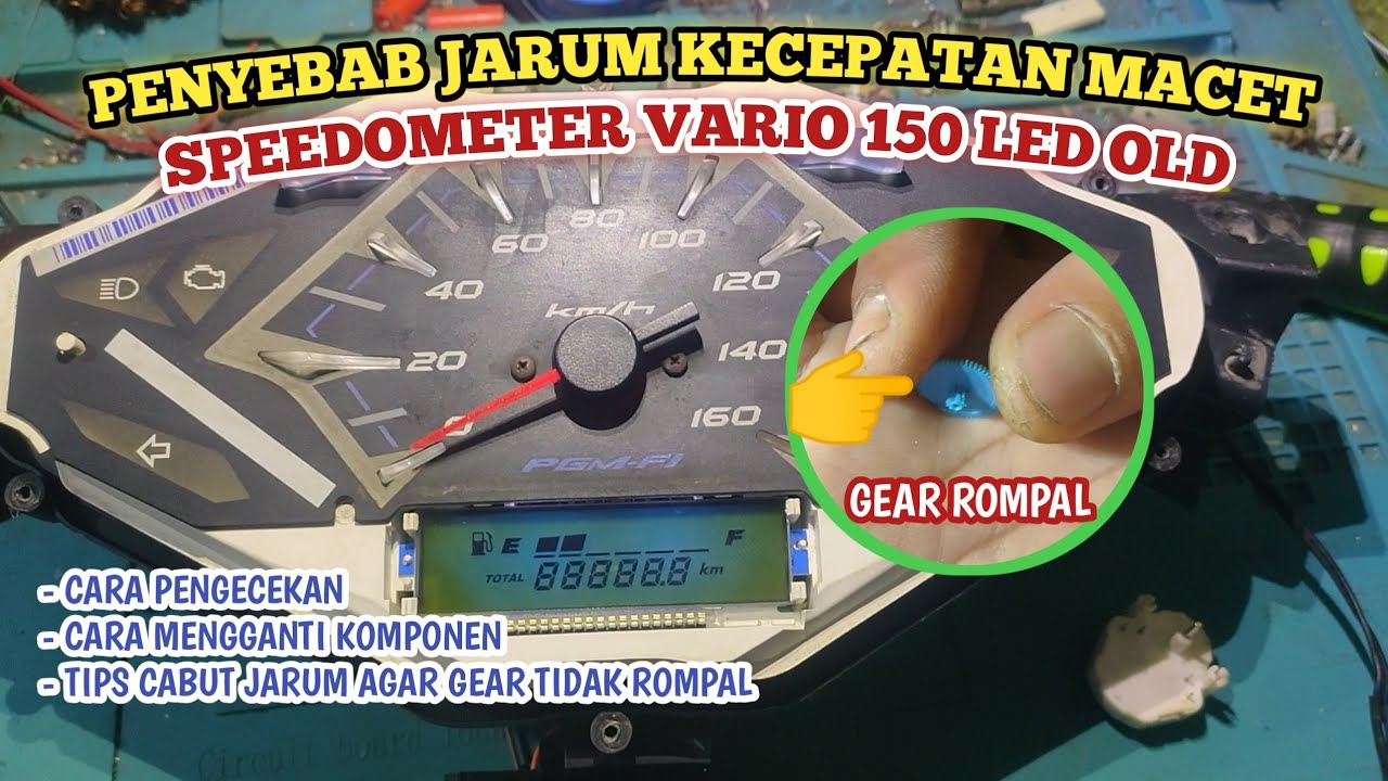 SERVICE SPEEDOMETER VARIO LED OLD JARUM KECEPATAN MACET,APA PENYEBABNYA ⁉️