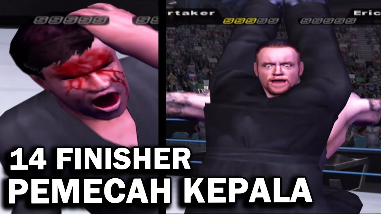 14 Smack/Finisher PEMECAH KEPALA Di Game Smackdown Pain PS2