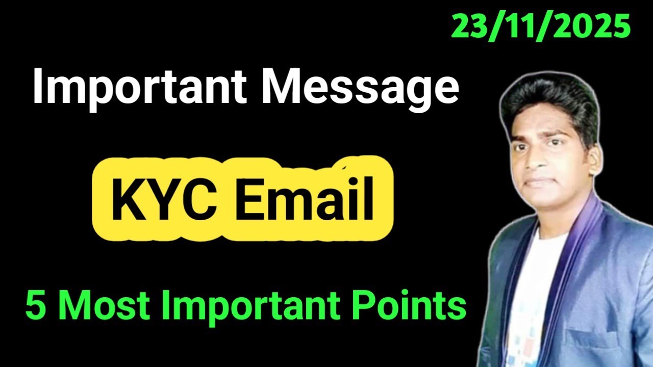 Important Message About KYC Verification Email & 5 Most Important Points #VictoryWithAsh
