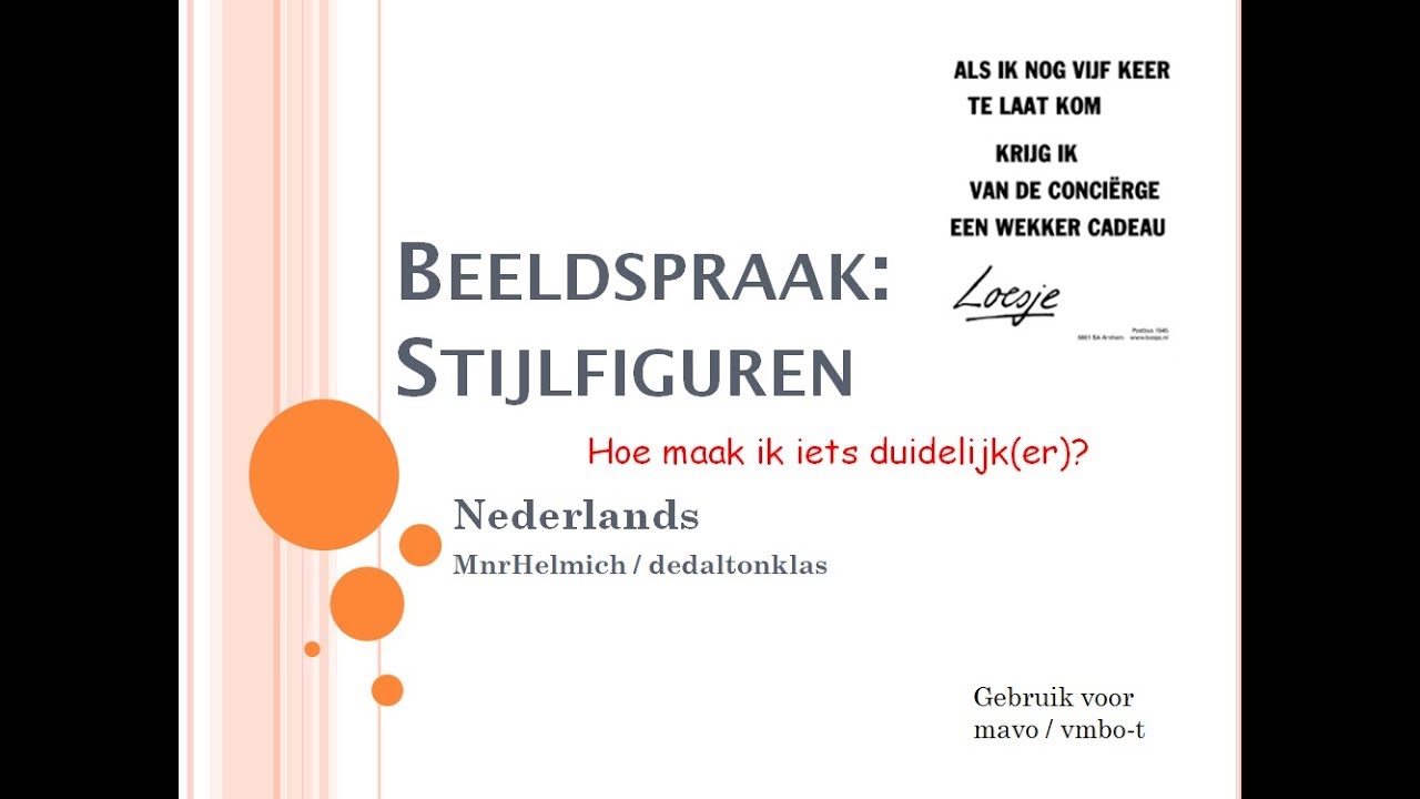 Beeldspraak: stijlfiguren uitgelegd