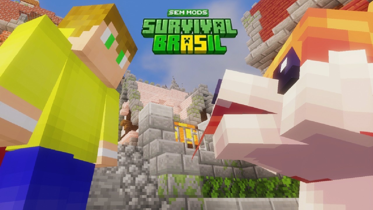 Achei um dos MELHORES servidores Survival do Brasil