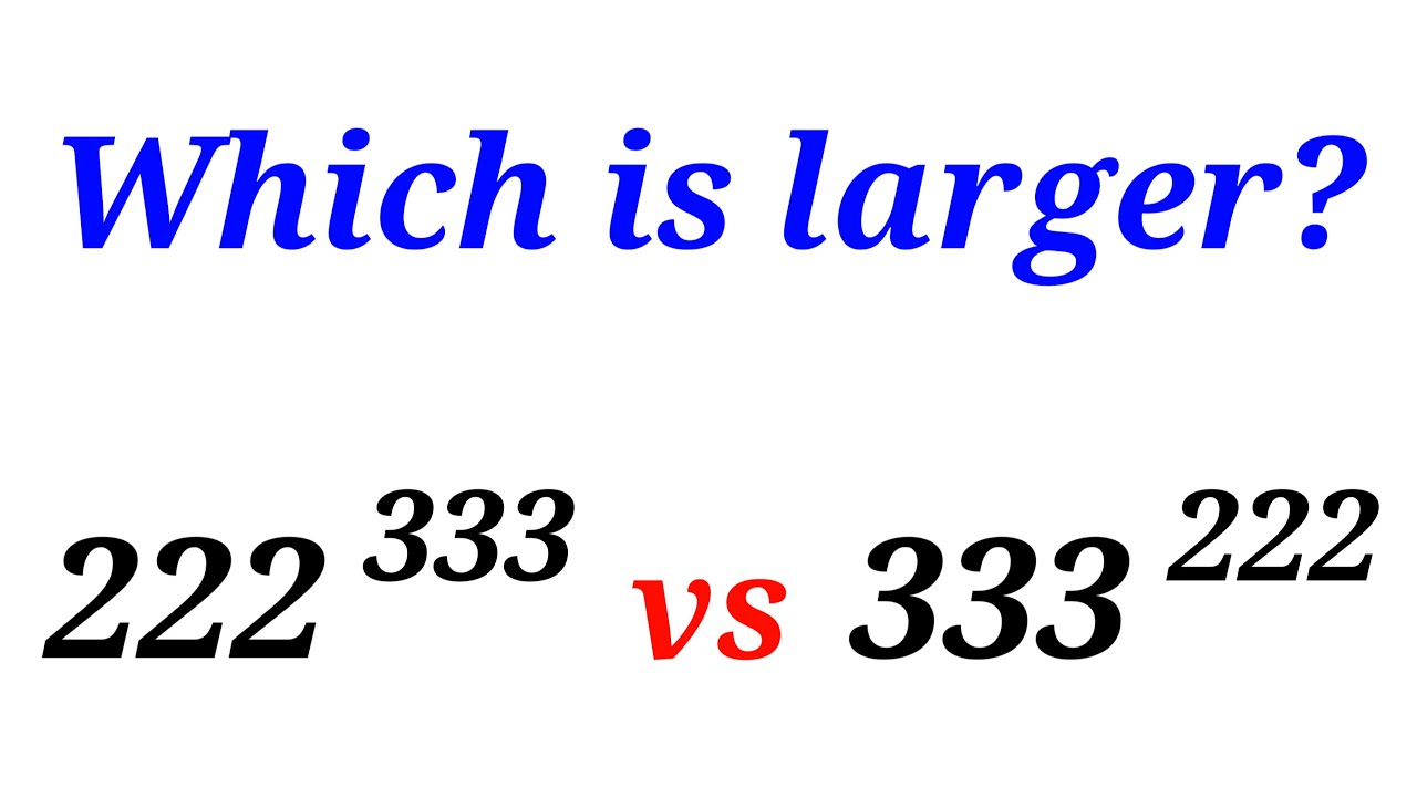 Comparing, which is larger? The best way I've ever seen!