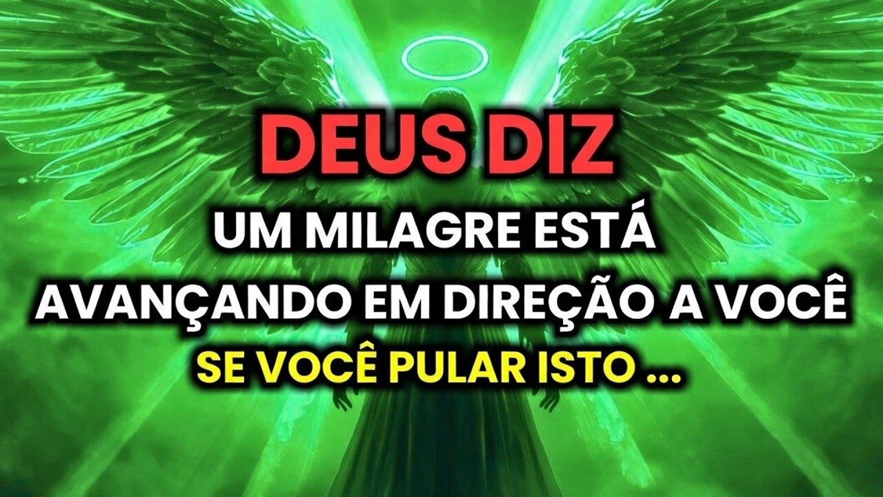 🔴 FALTAM 3 MINUTOS — DEUS DIZ: JÁ COMEÇOU. SEU MILAGRE ESTÁ A CAMINHO!