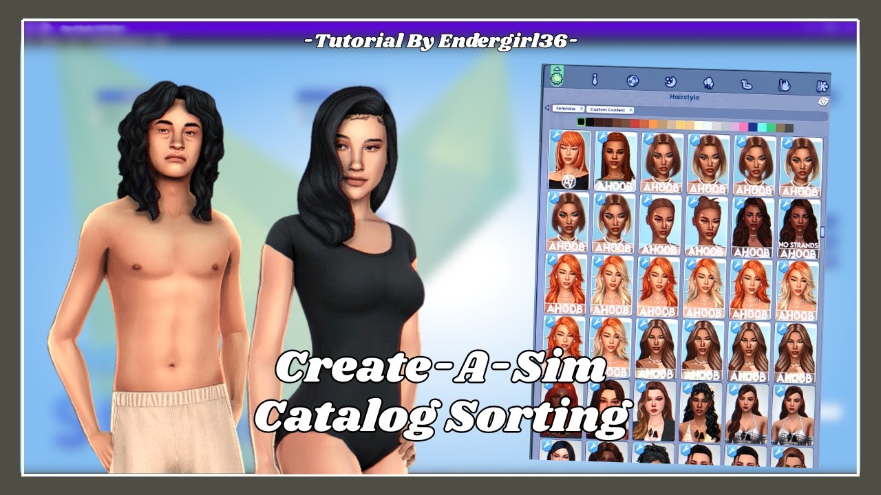 How to Organize Your CAS Catalog By Creator | Sims 4 Tutorial