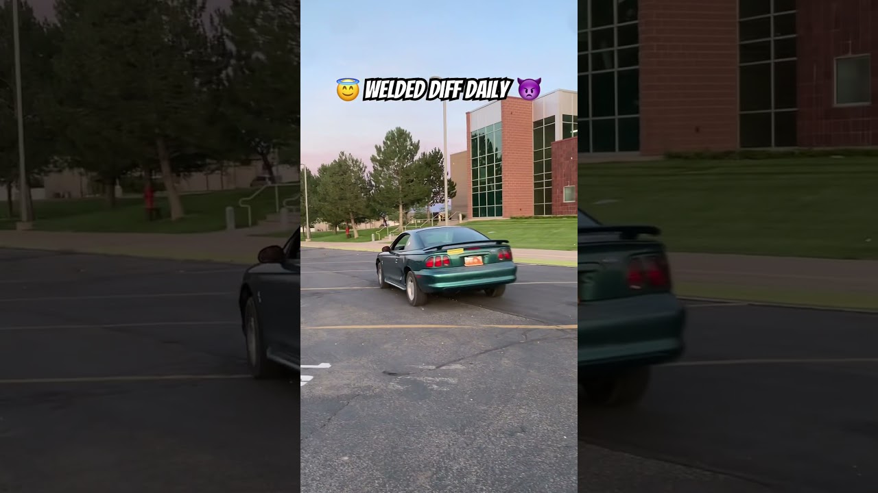 Welded diff in daily driver. #drift #projectcar #automobile #racecar #mustang #streetdrifting