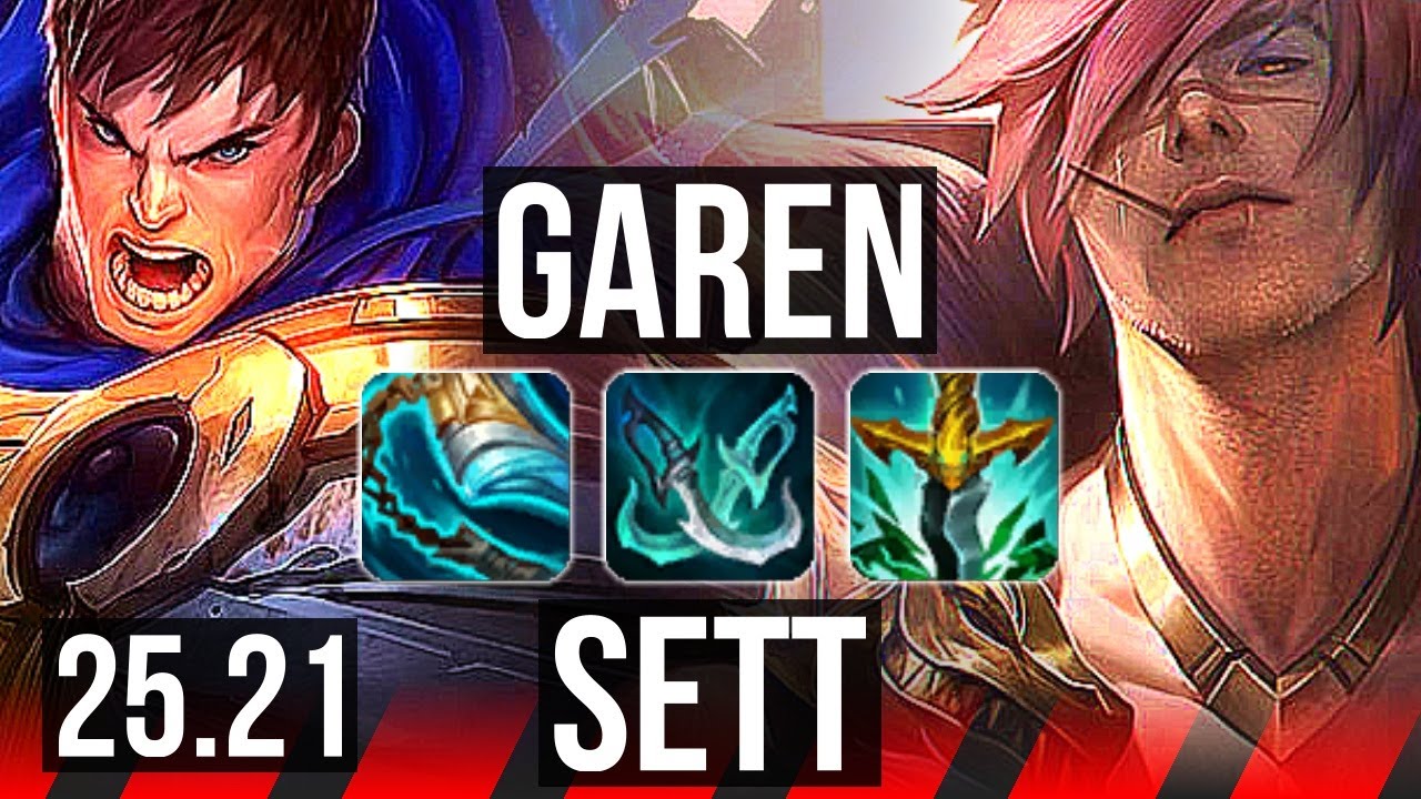 GAREN vs SETT (TOP) | 6 solo kills, 11/2/4, Dominating | NA Master | 25.21