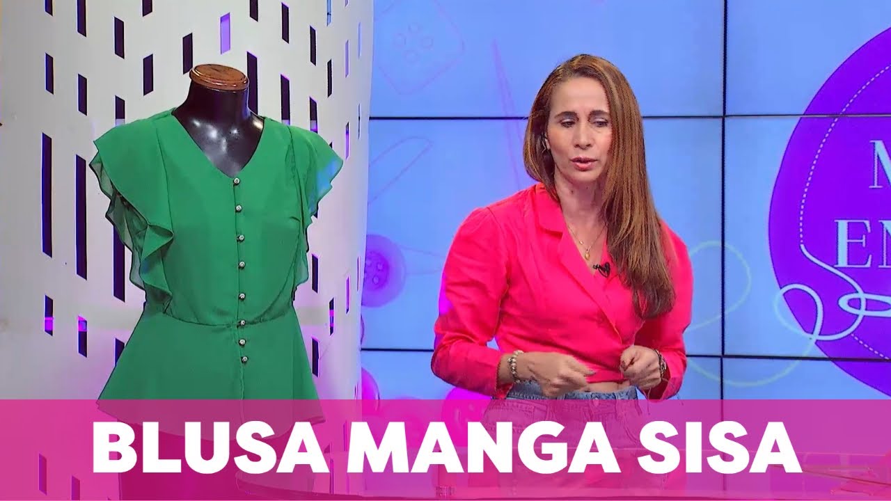 MODA EN CASA - Hermosa blusa manga sisa