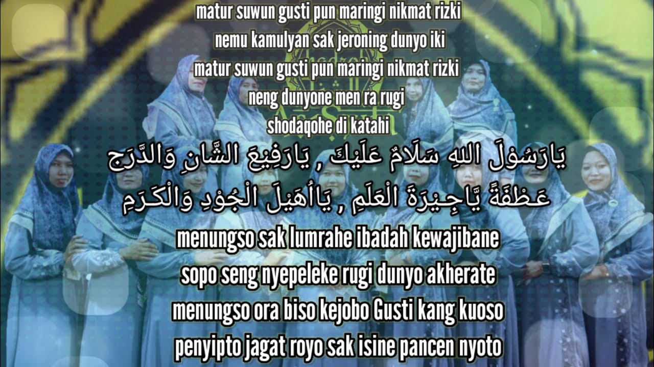 lirik Nemu versi sholawat hadroh as'syifa ...