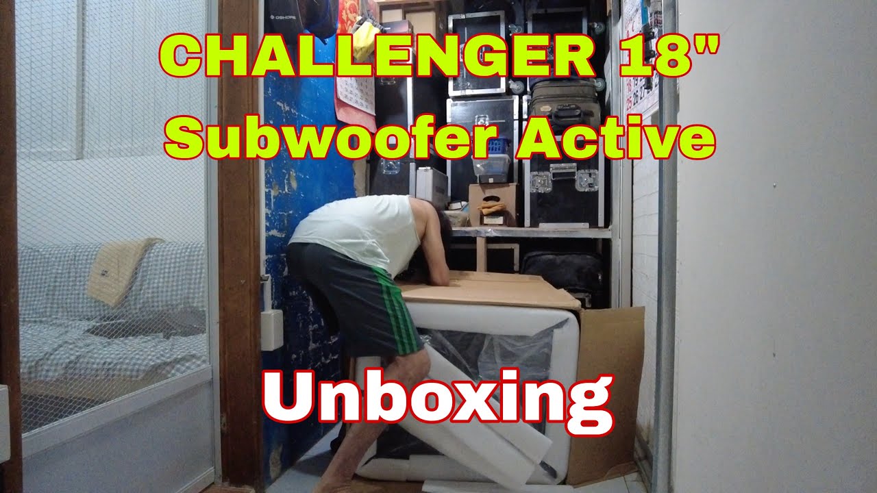 Challenger 18" active subwoofer  \  Unboxing and review plus sound check  \  pinoy vlog  \