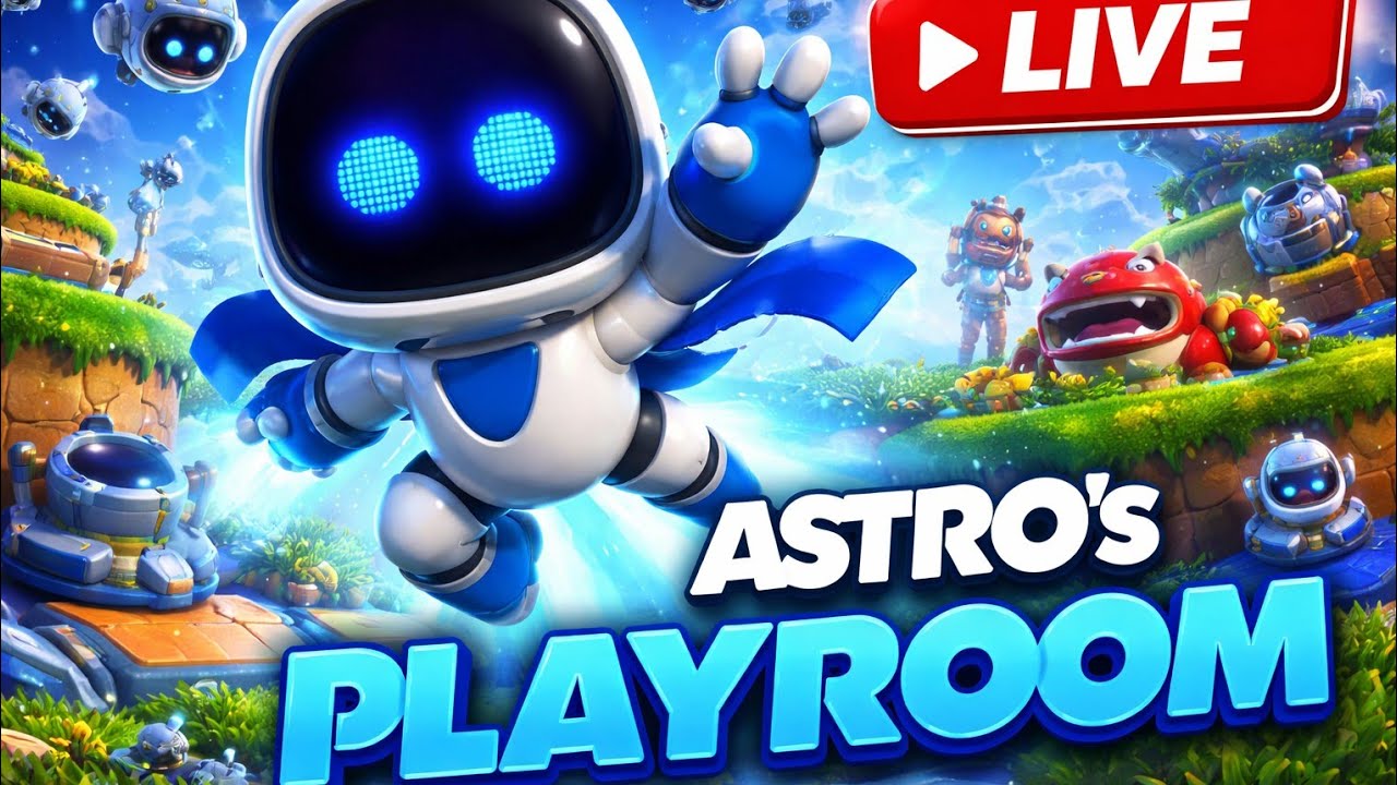ASTRO's PLAYROOM Ps5 game Live Stream no mic