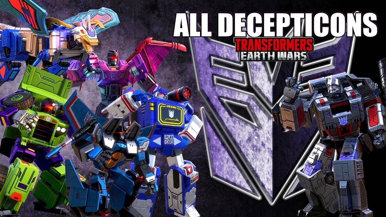 ALL DECEPTICONS TRANSFORMATION - TRANSFORMERS: EARTH WARS