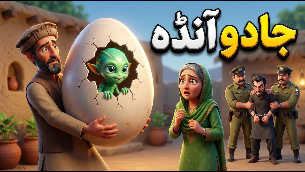 Pashto Cartoon story | علی بابا ایلین پښتو کارٹون کہانی | Ali baba and alien 