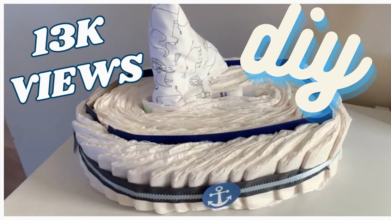 TUGBOAT ⛵️ DIAPER CAKE TUTORIAL // 👶 🍼 9K VIEWS!