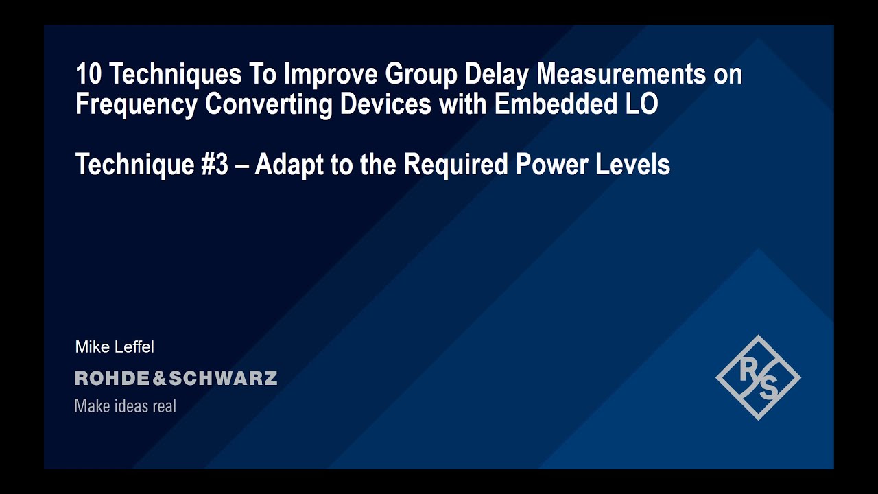 Technique #3: Adapt to the required power levels