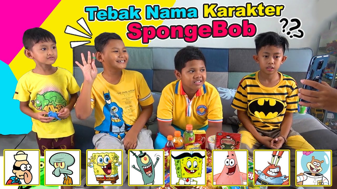 Tebak Nama Karakter Spongebob | Challenge Berhadiah | Praya Brother