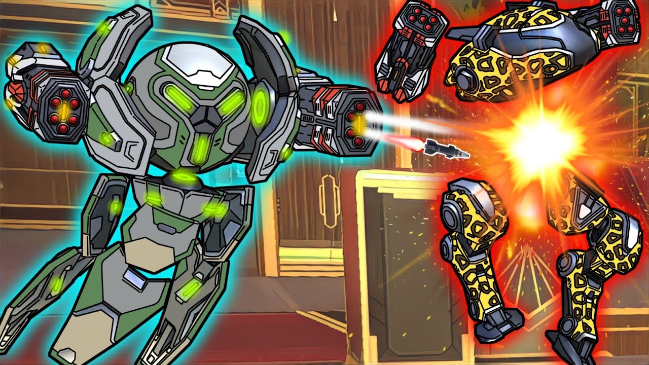 Missile Rack 12 SURGE , Mech Arena funny video .
