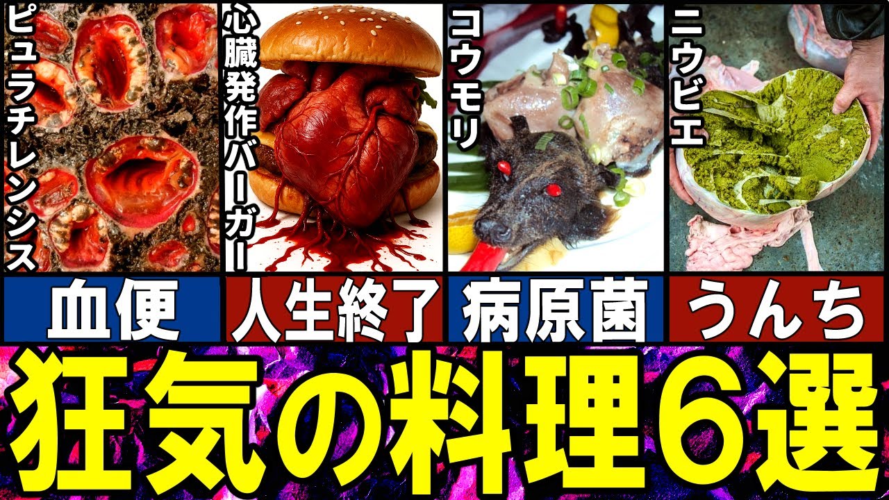 【閲覧注意】クレイジーすぎる狂気の食べ物６選（Part 6）【ゆっくり解説】【動物おもしろ雑学】