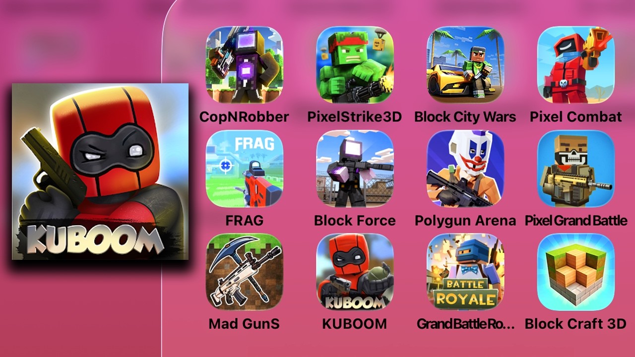 KUBOOM 3D: FPS Shooting Games - iPad Pro Gameplay & Walkthrough - Game Review (iOS,Android)