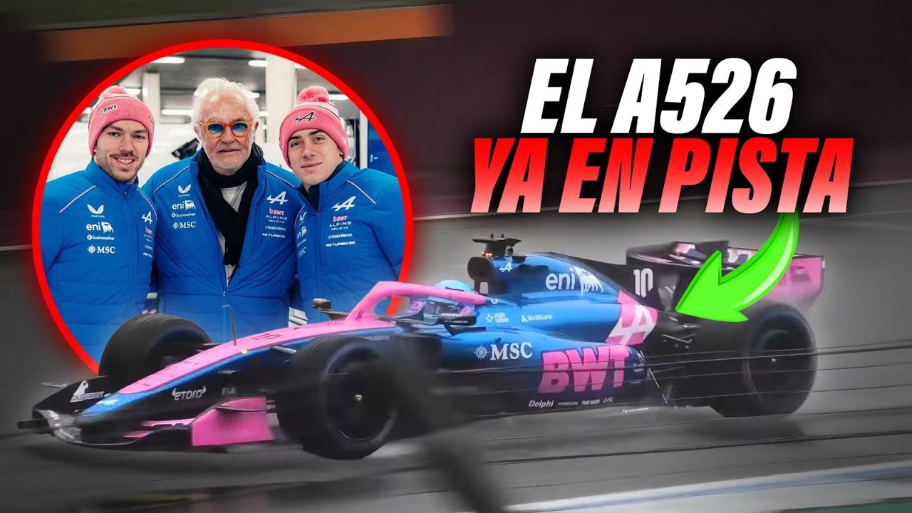 ALPINE sale a PISTA con una PRIMERA VERSIÓN de su AUTO de la temporada 2026 de la Fórmula 1