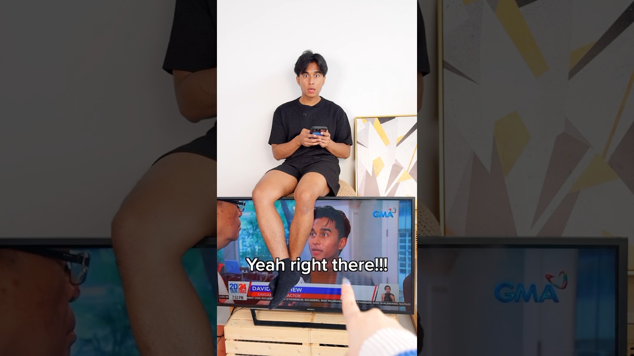 Guess who&rsquo;s on PHILIPPINES TV 🇵🇭 😱 feat @davidmatthew_  #shortsfeed  #funny
