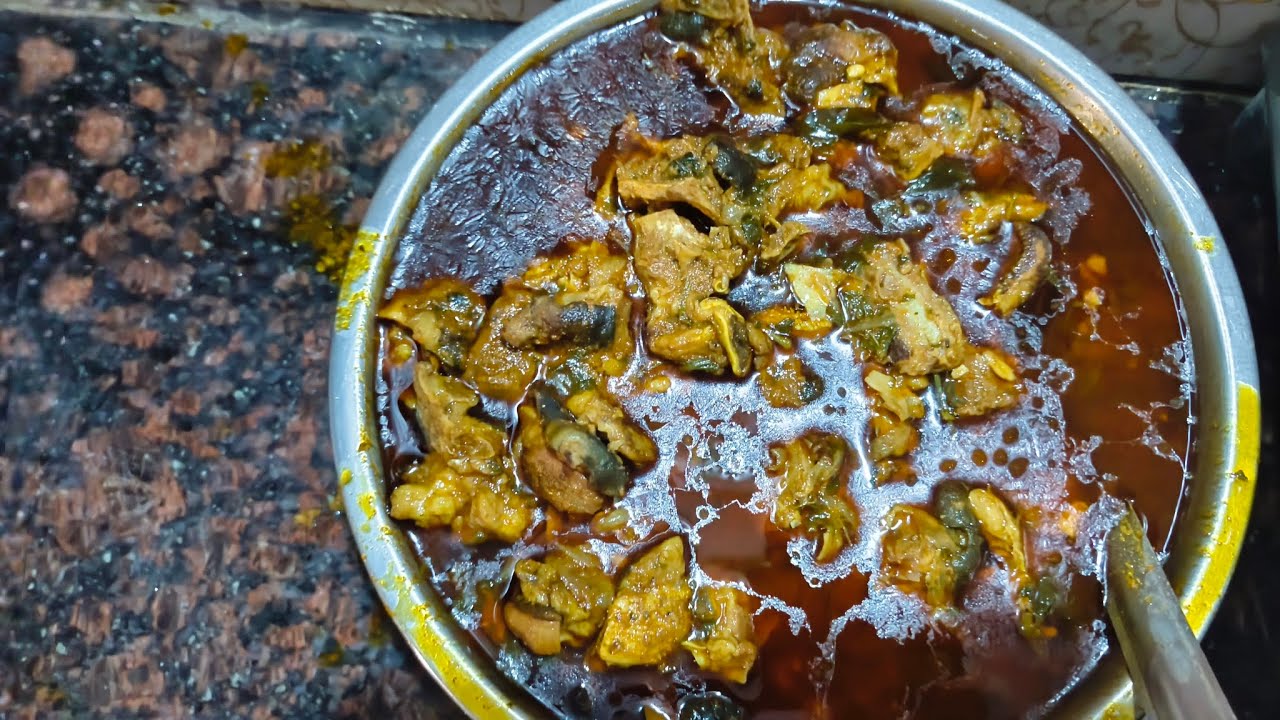 Today specials is goat head curry and ragi mudda