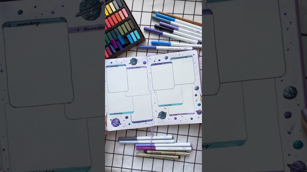 September weekly spread🌌 #bujo #bulletjournal #bujoideas