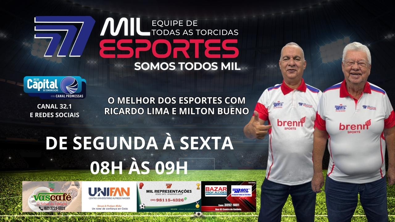 AO VIVO: MIL ESPORTES 03/03/2026 | TV Capital 32.1 | O Seu Canal Promessas
