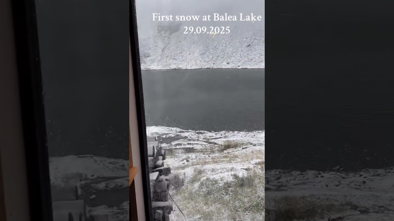 Balea lac prima ninsoare pe 2025 