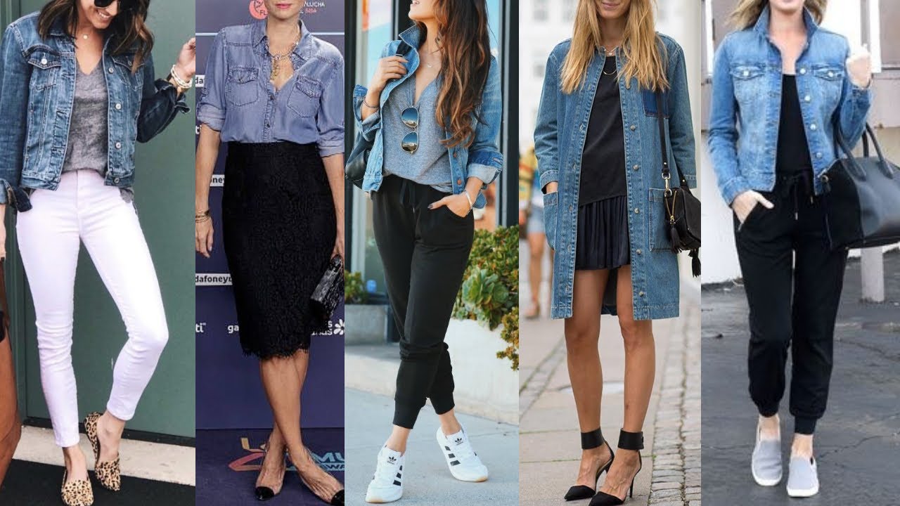 MODA en DENIM 2022/ LOOKS y OUTFITS con ROPA JEANS COMBINACIONES con PRENDAS de VESTIR de MEZCLILLA