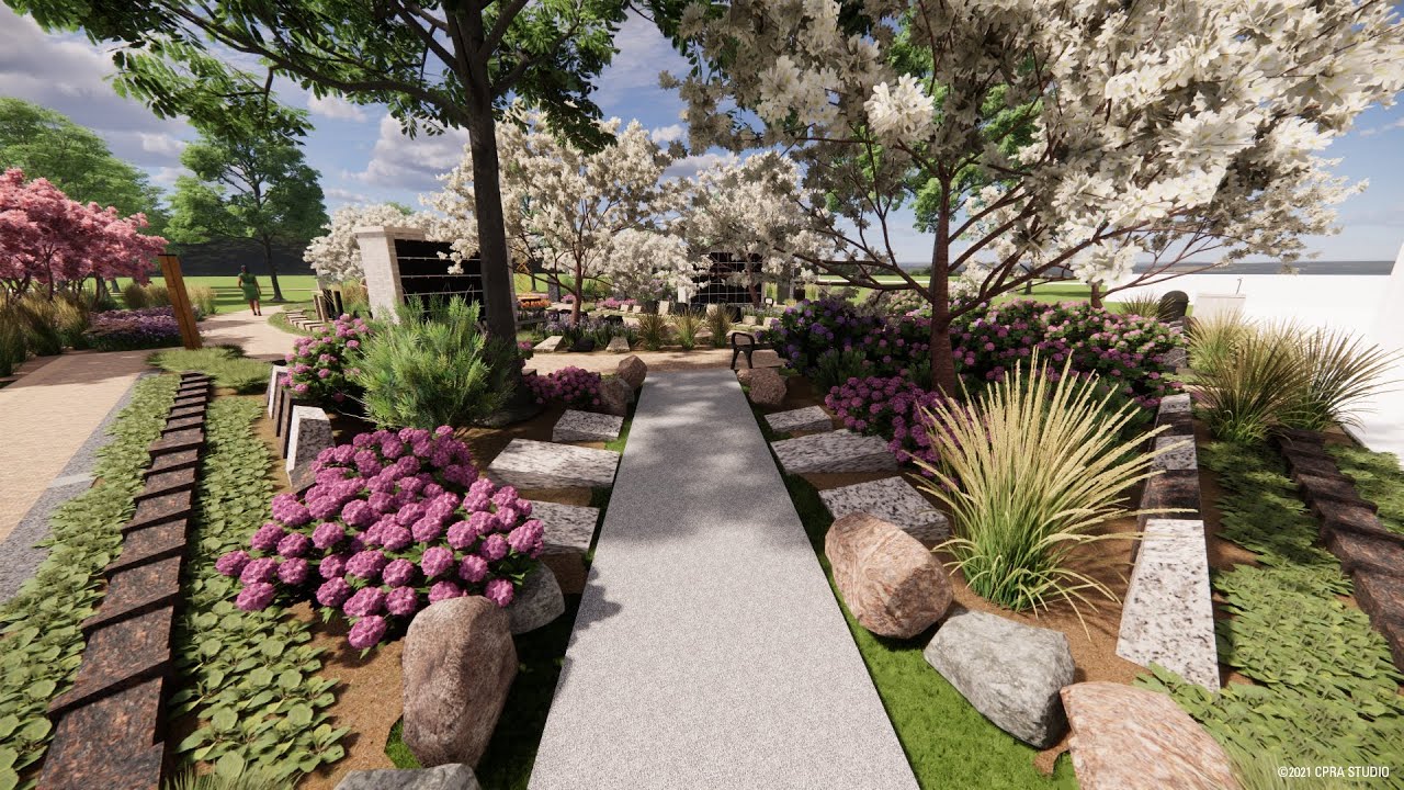 Memorial Park Cremation Garden walkthrough