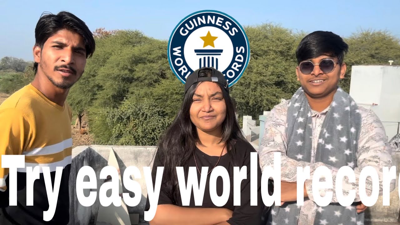 Tried the Easiest World Record Ever 😱 | World Record Challenge