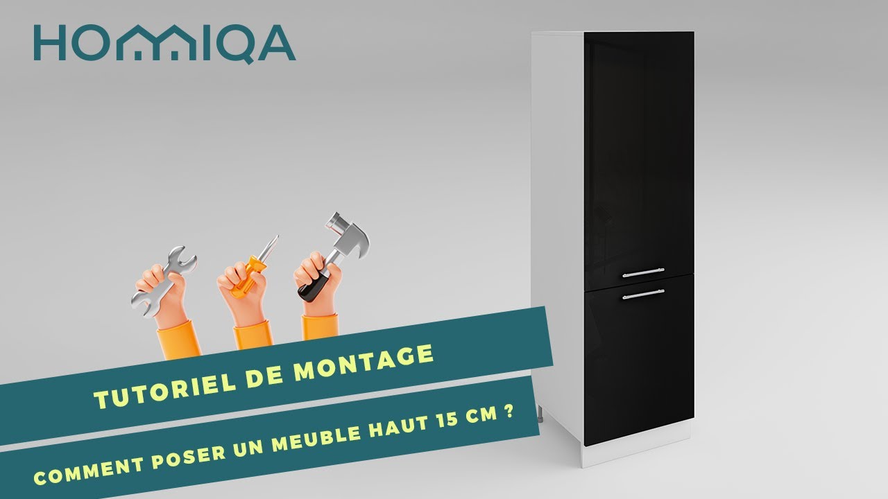 Comment poser une colonne frigo de cuisine - 60cm REF FRG60 tutoriel d&eacute;butant | Homiqa