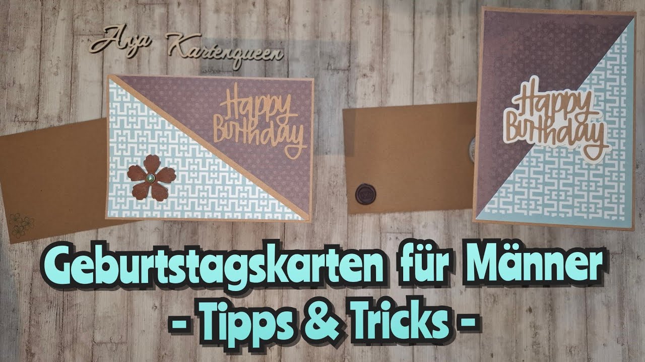 Geburtstagskarten für Männer - Tipps & Tricks (Februar-Challenge mit Gewinnchance)