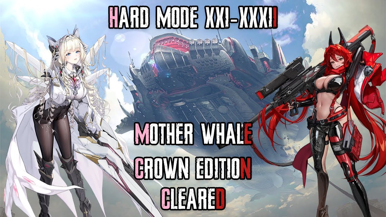 (GUIDE) Hard Mode | 21-32 Mother Whale Clear (31.6% CP Deficit) | Crown Comp | NIKKE