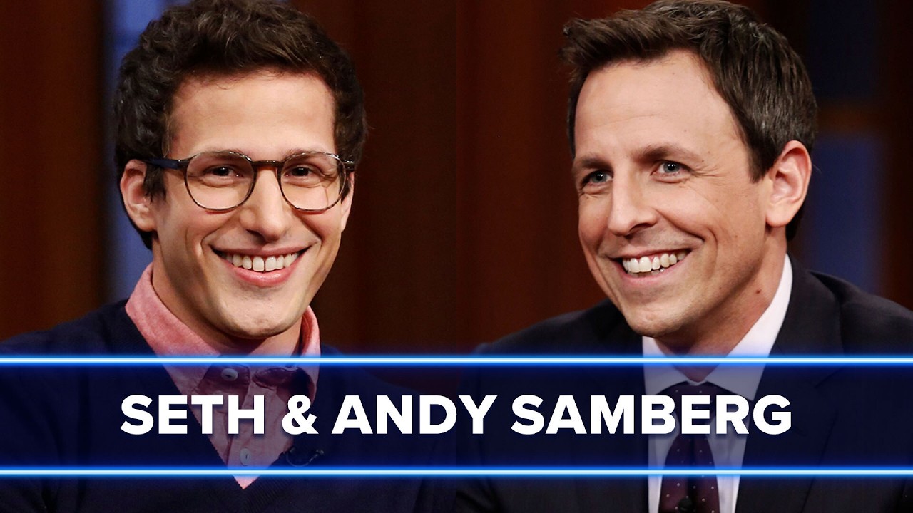 Andy Samberg Roasts Seth&rsquo;s Dog Frisbee, Talks Nicolas Cage SNL Cameo | Late Night Throwback