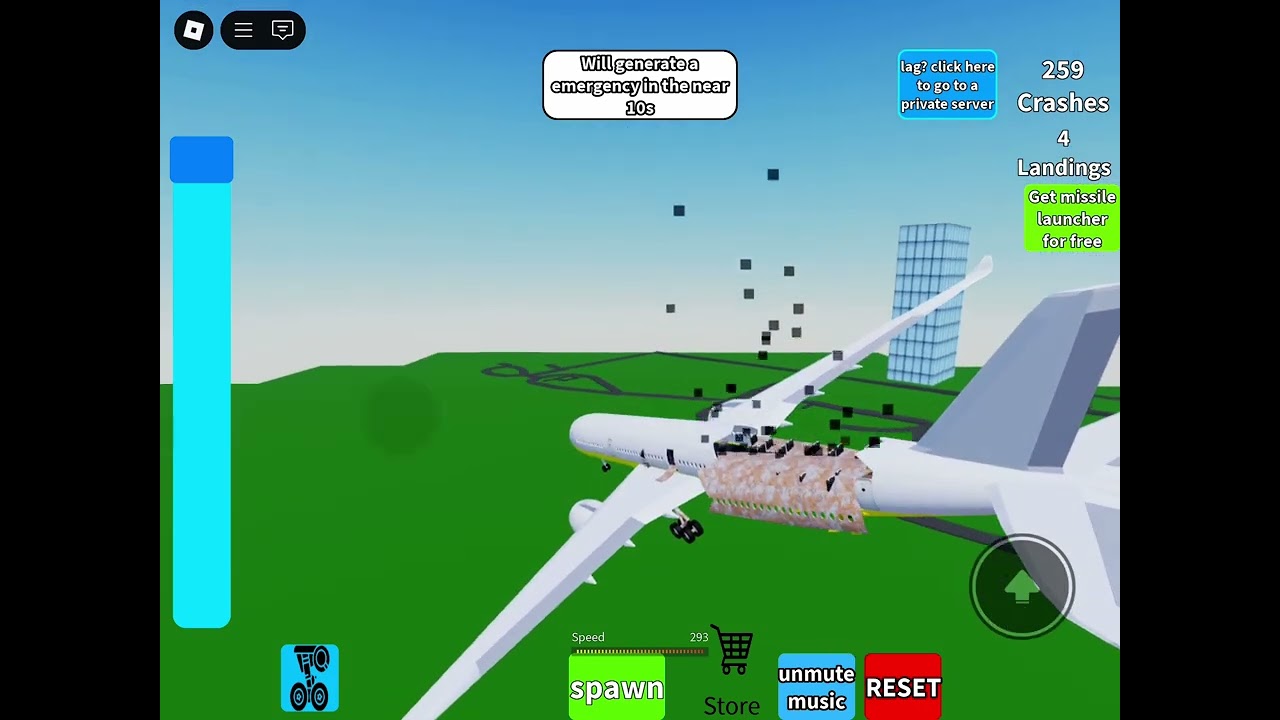 Final Destination 1 plane crash but in roblox