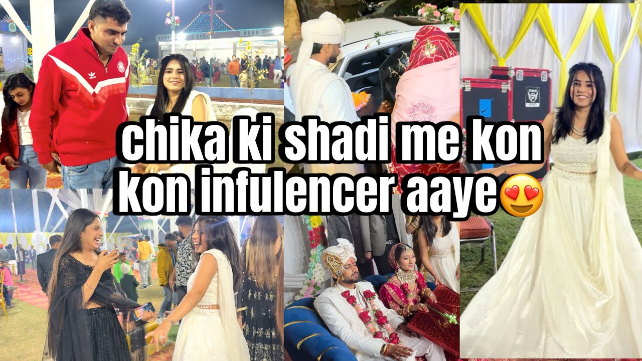 Chika ki shadi hogyi part-2 इतने सारे infulencer आए शादी में😍 #misspiru #dailyvlog 