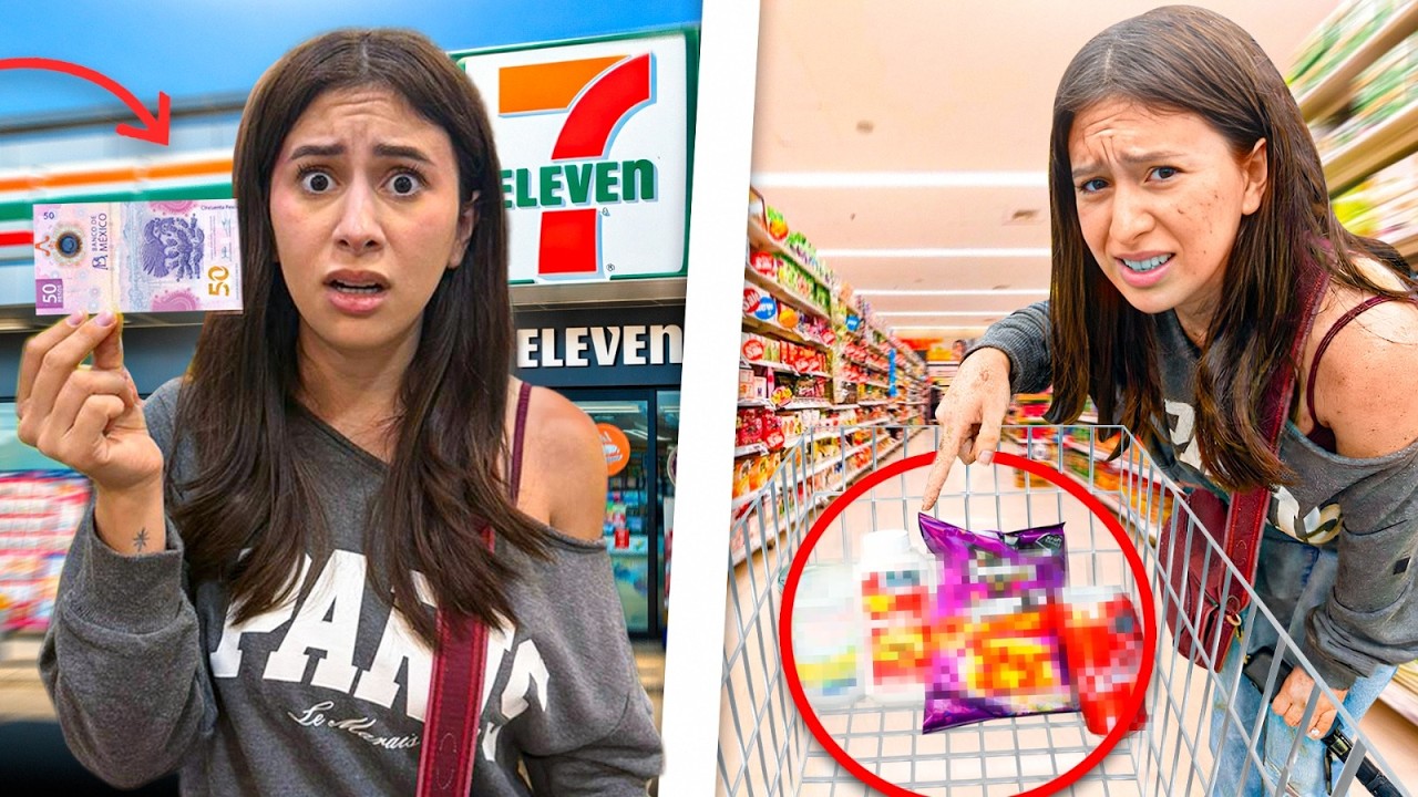24 HRS COMIENDO CON 50 PESOS💵 | Hermanas JM