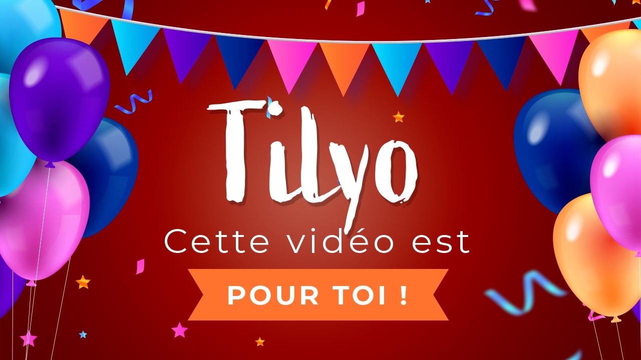 Joyeux anniversaire Tilyo ! 🎉🐱 Tous mes vœux d'anniversaire rien que pour toi !