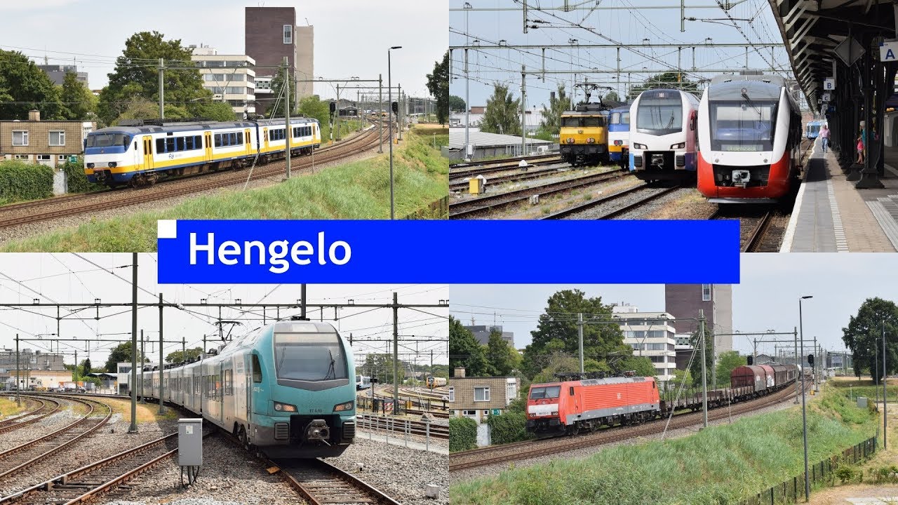 Treinen op station Hengelo