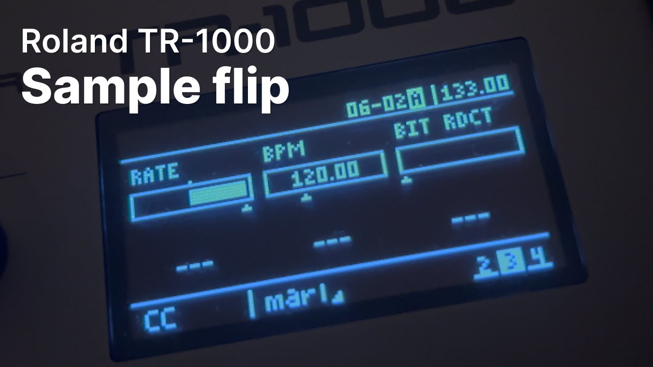 Disco sample looping how-to (kind of) on a Roland TR-1000