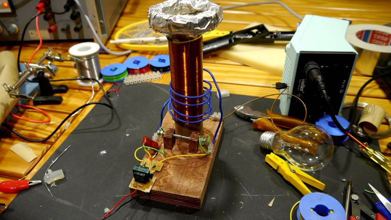 [Anleitung] Mini Teslaspule einfach selber bauen und auftunen