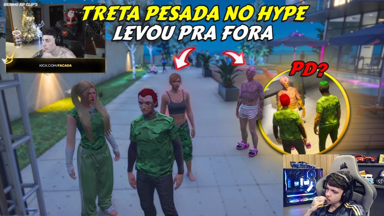 TRETA PESADA NO HYPE | F XEIDY E BRITNEY? | LEVOU PRA FORA | BK REAGE - BKINHO RP CLIP'S