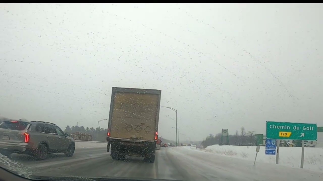 -35°C  travel Montreal to RIMOUSKI andaming accident #buhaycanada #buhayofw #travel 