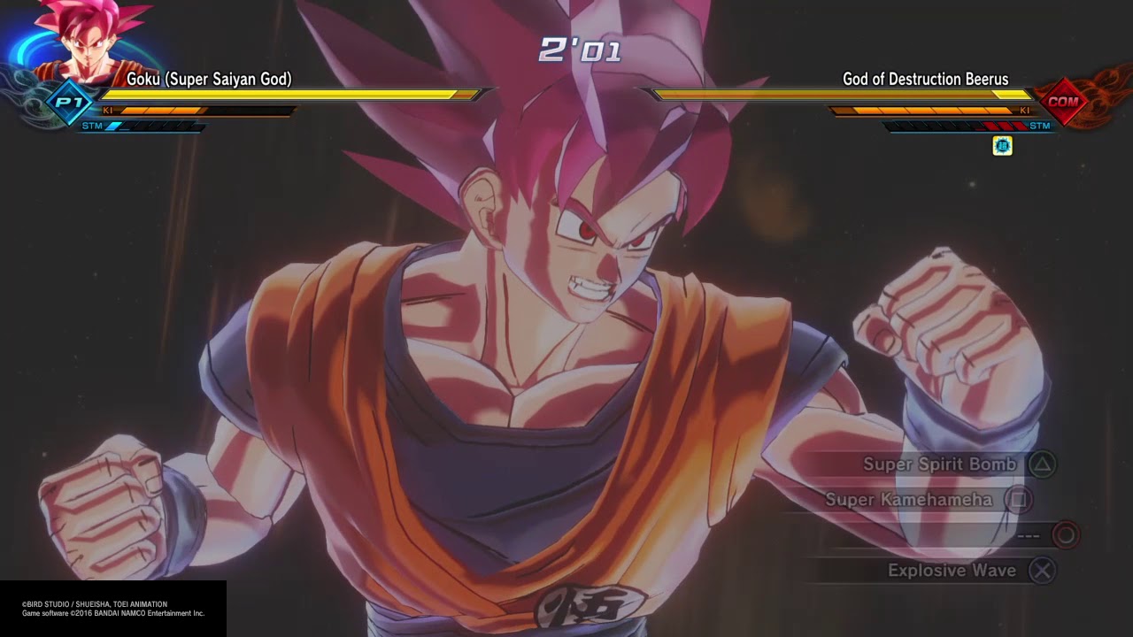 Dragon Ball Xenoverse 2 What if Battles Dbs Super Saiyan God Goku vs Movie Beerus