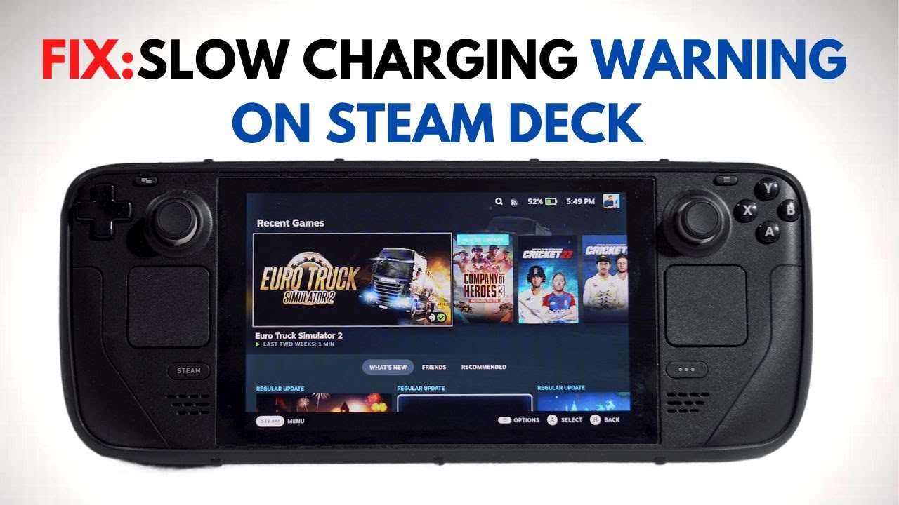 How to Fix Slow Charging Warning  on Steam Deck