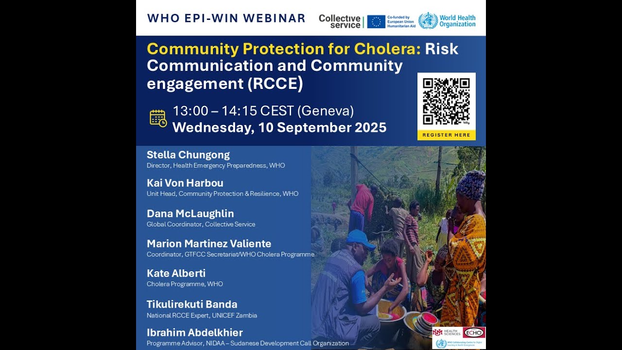 WHO EPI-WIN: Community Protection for Cholera: Risk Communication and Community engagement (RCCE