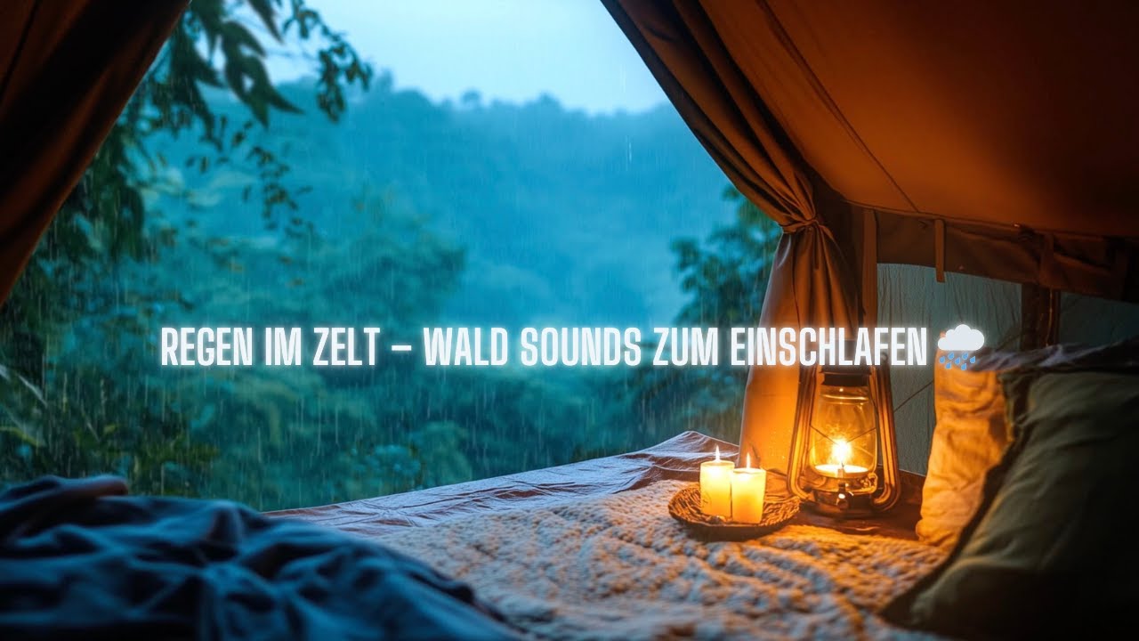 „Regen im Zelt – Wald Sounds zum Einschlafen 🌧️ | 30 Min Rain Ambience (No Music)“